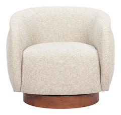 Vinta Beige Swivel Chair - Ornate Home