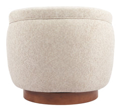 Vinta Beige Swivel Chair - Ornate Home