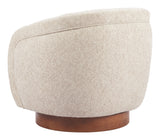 Vinta Beige Swivel Chair - Ornate Home