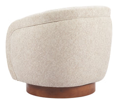 Vinta Beige Swivel Chair - Ornate Home