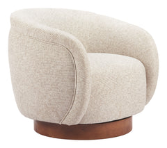 Vinta Beige Swivel Chair - Ornate Home