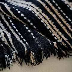 Vintage-Inspired Striped Blankets for Couch Covers Luxury Couch Throw Cover with Timeless Elegance - Ornate Home