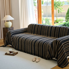 Vintage-Inspired Striped Blankets for Couch Covers Luxury Couch Throw Cover with Timeless Elegance - Ornate Home