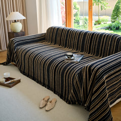Vintage-Inspired Striped Blankets for Couch Covers Luxury Couch Throw Cover with Timeless Elegance - Ornate Home