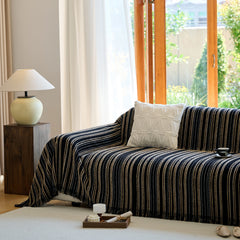 Vintage-Inspired Striped Blankets for Couch Covers Luxury Couch Throw Cover with Timeless Elegance - Ornate Home