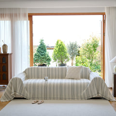 Vintage-Inspired Striped Blankets for Couch Covers Luxury Couch Throw Cover with Timeless Elegance - Ornate Home
