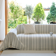 Vintage-Inspired Striped Blankets for Couch Covers Luxury Couch Throw Cover with Timeless Elegance - Ornate Home