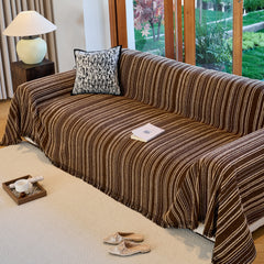 Vintage-Inspired Striped Blankets for Couch Covers Luxury Couch Throw Cover with Timeless Elegance - Ornate Home