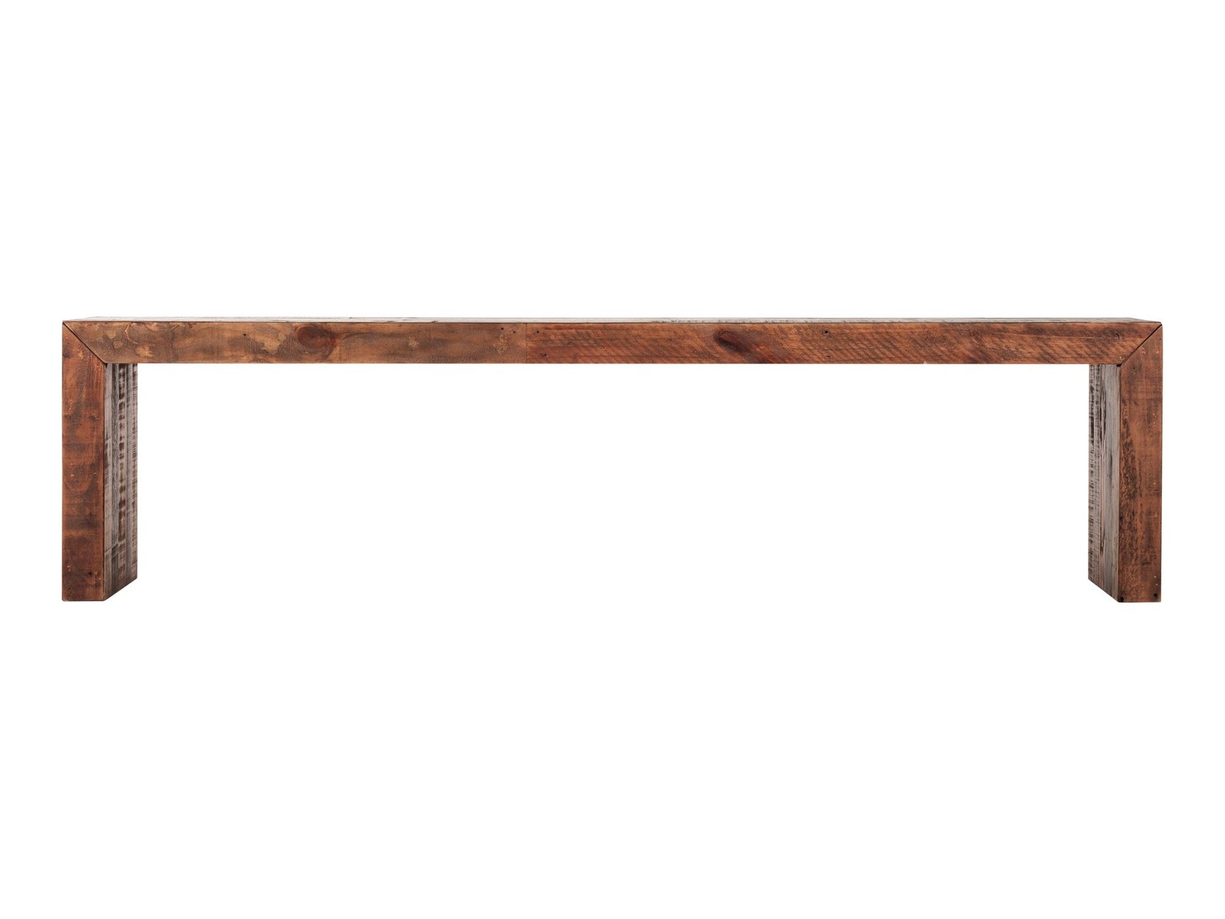 Vintage Light Brown Large Bench - Ornate Home