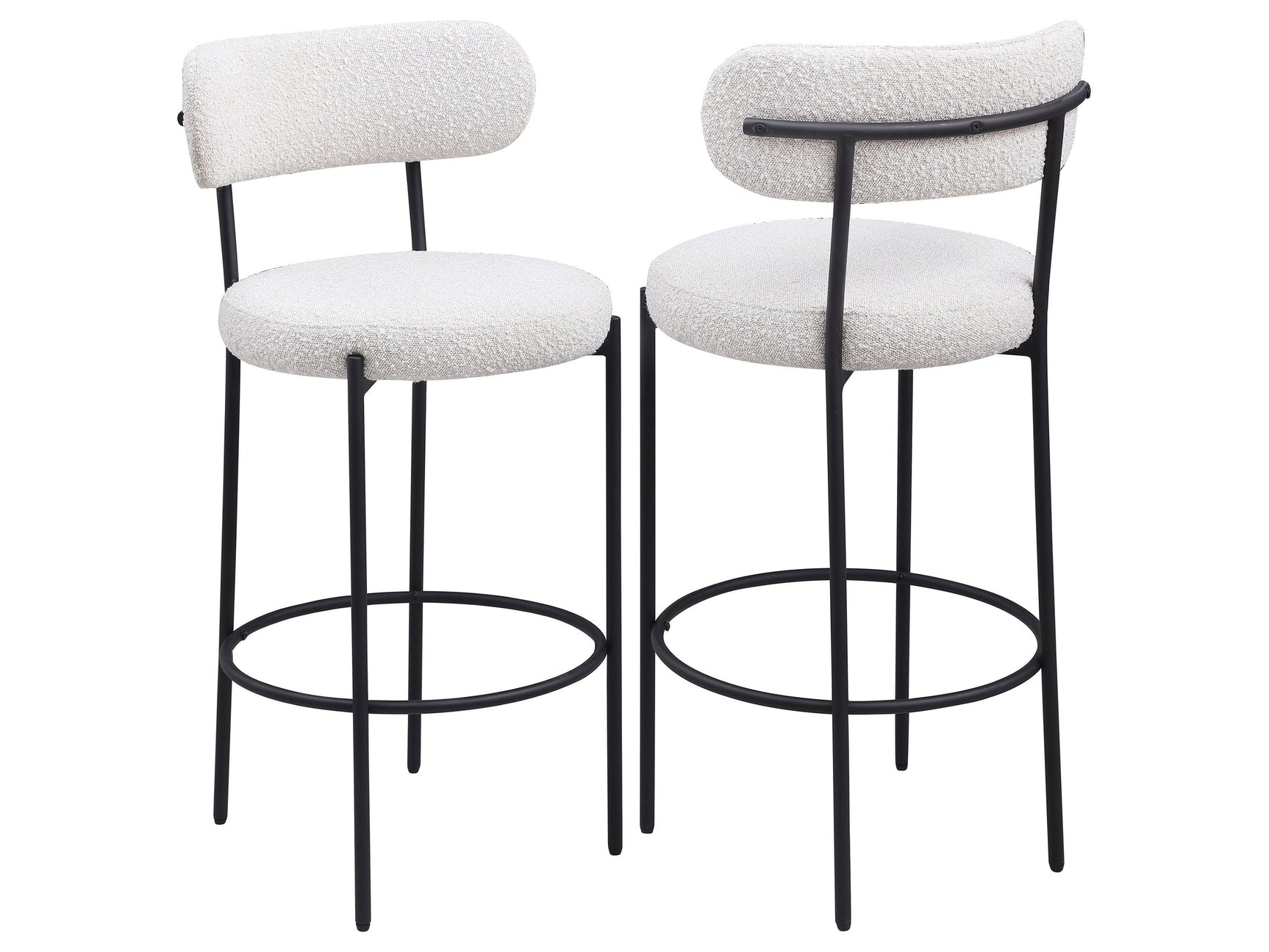 Viola Cream Bar Chair (Set of 2) - Ornate Home