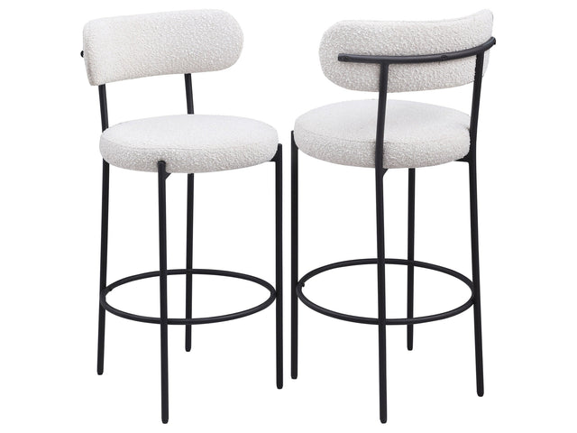 Viola Cream Bar Chair (Set of 2) - Ornate Home