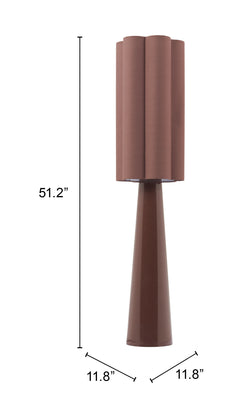 Violet Brown Floor Lamp - Ornate Home