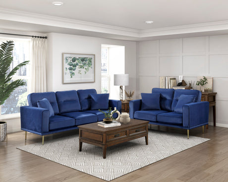 Violetta Blue Loveseat - Ornate Home