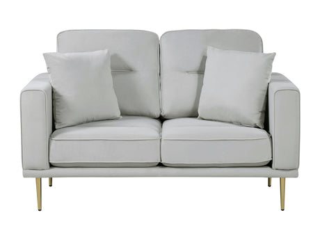Violetta Gray Loveseat - Ornate Home