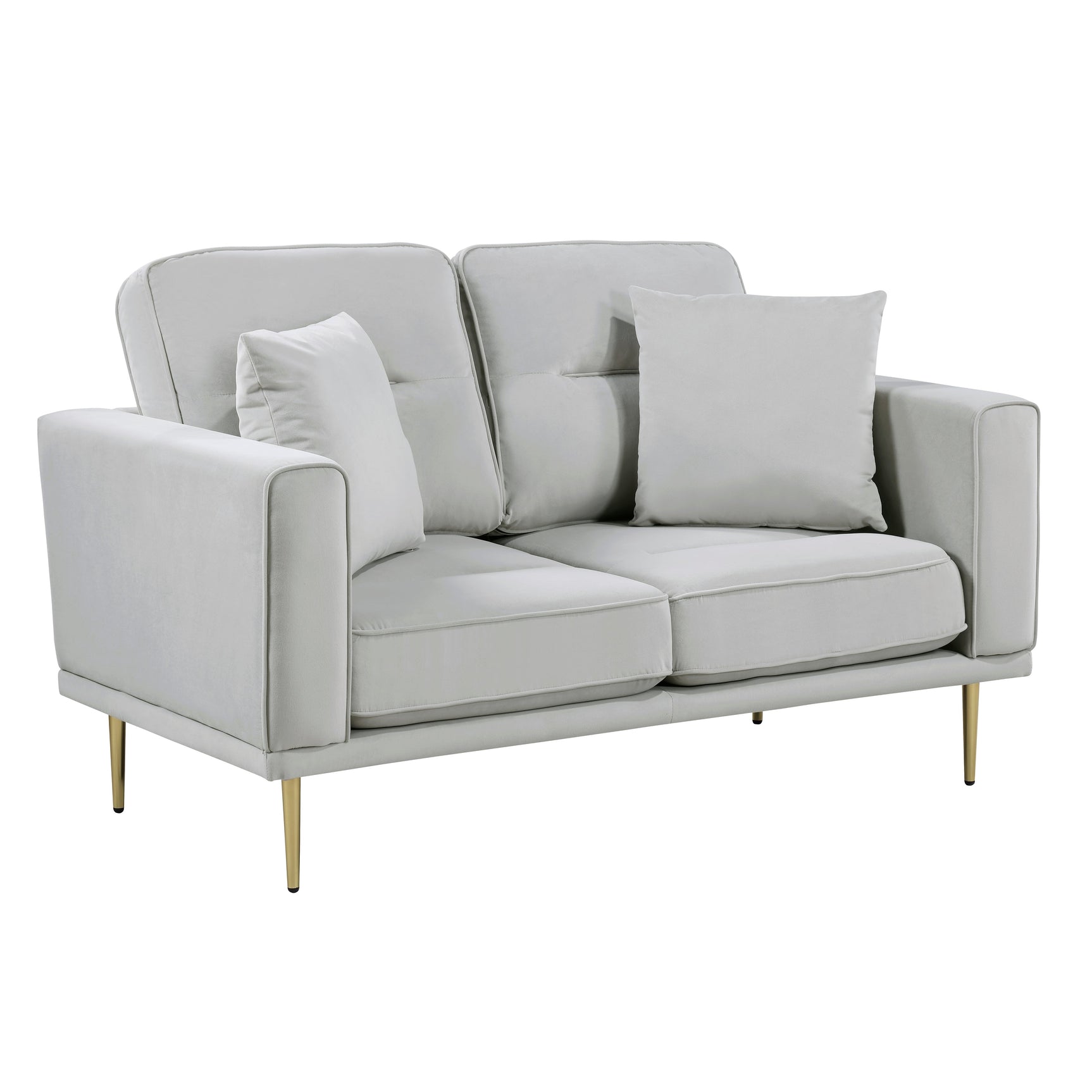 Violetta Gray Loveseat - Ornate Home