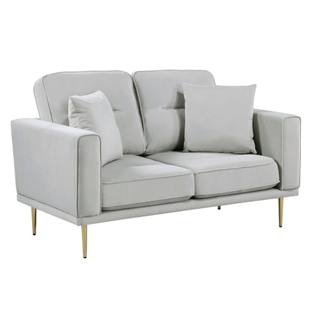 Violetta Gray Loveseat - Ornate Home