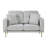 Violetta Gray Loveseat - Ornate Home