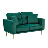 Violetta Green Loveseat - Ornate Home