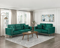 Violetta Green Loveseat - Ornate Home