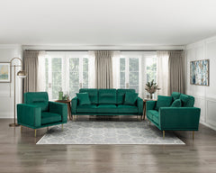 Violetta Green Loveseat - Ornate Home