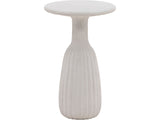 Violetta White Outdoor Side Table - Ornate Home