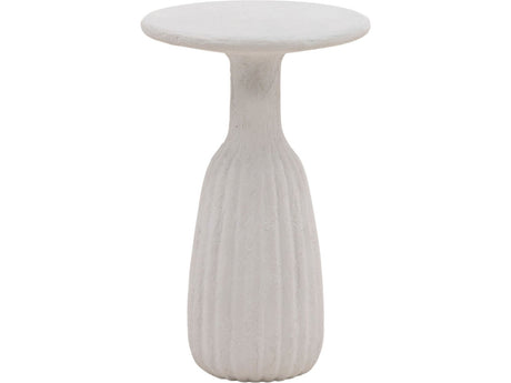 Violetta White Outdoor Side Table - Ornate Home