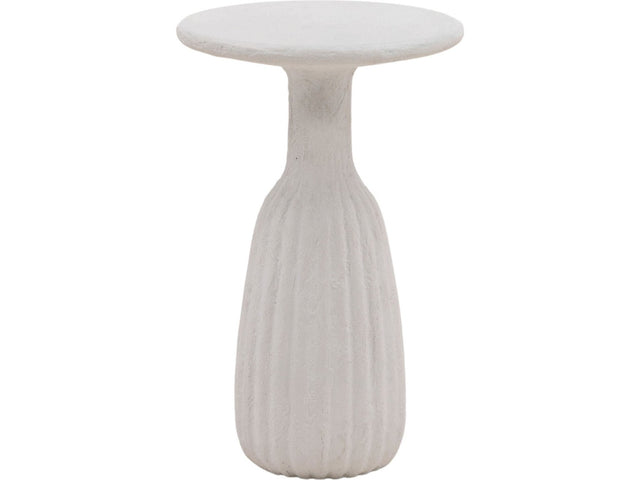 Violetta White Outdoor Side Table - Ornate Home