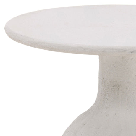 Violetta White Outdoor Side Table - Ornate Home