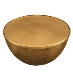 Viora Burnished Brass 32 Inch Metal Storage Coffee Table - Ornate Home