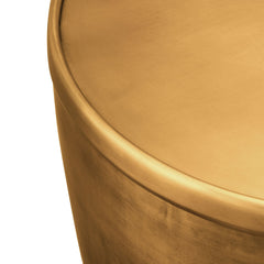Viora Burnished Brass Metal Storage Side Table - Ornate Home