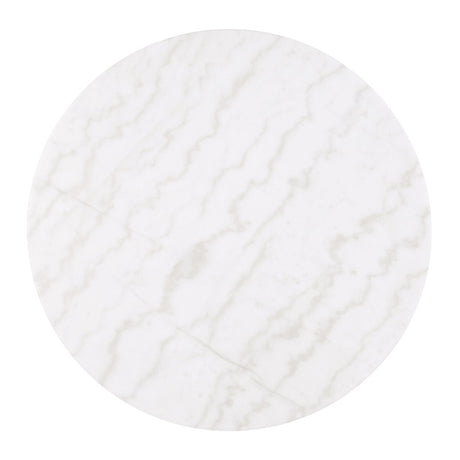 Virden Black/White/Gold Round Cocktail Table - Ornate Home