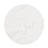 Virden Black/White/Gold Round End Table - Ornate Home