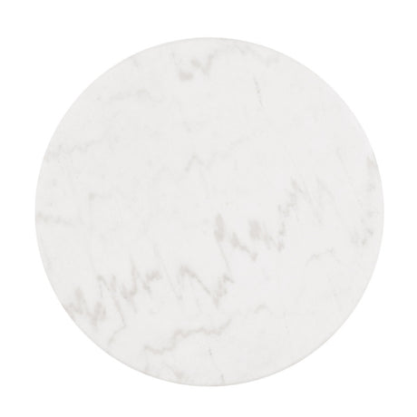 Virden Black/White/Gold Round End Table - Ornate Home