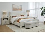 Virgil Burke Cottage Cheese California King Upholstered Platform Bed - Ornate Home