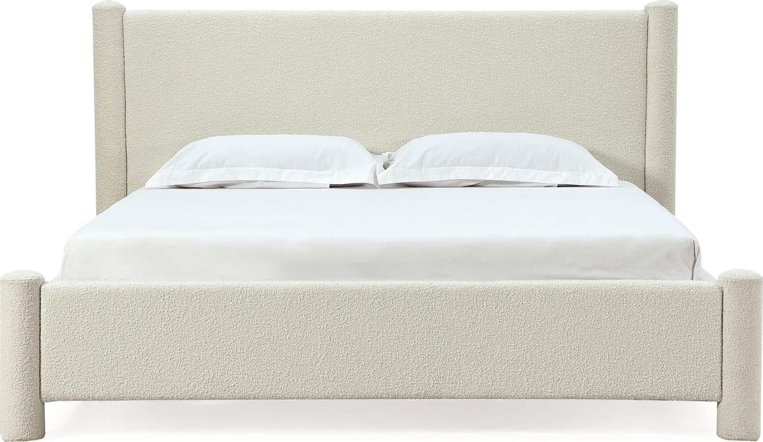 Virgil Burke Cottage Cheese California King Upholstered Platform Bed - Ornate Home