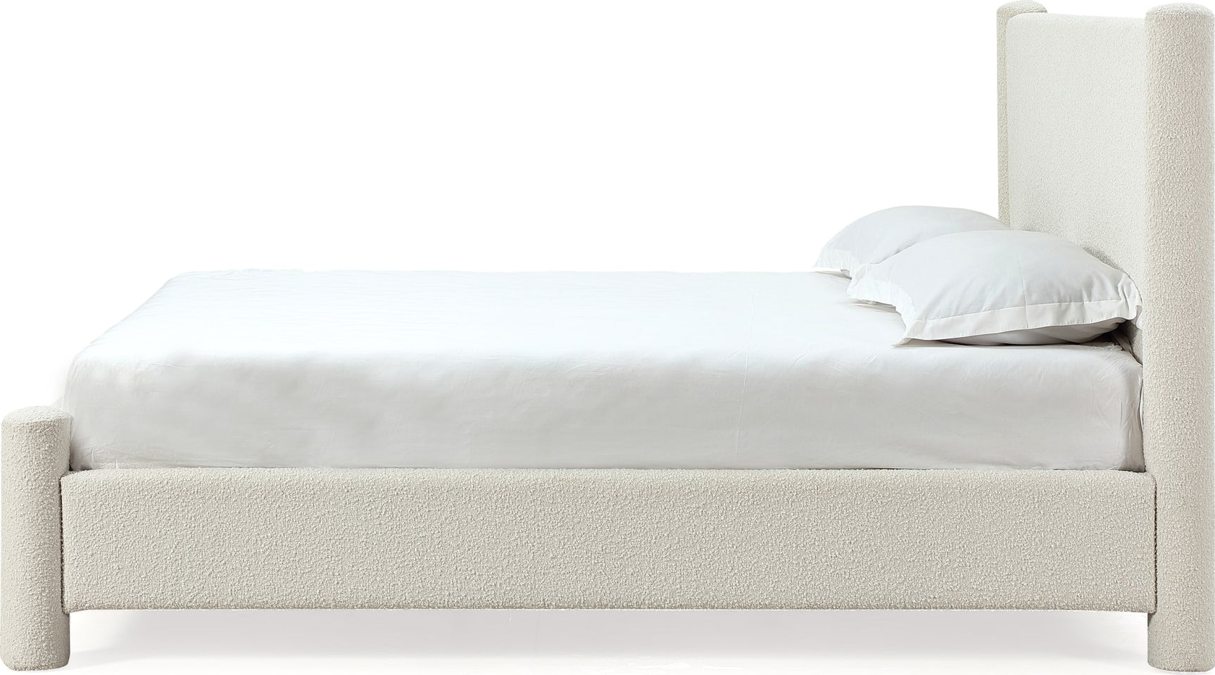 Virgil Burke Cottage Cheese California King Upholstered Platform Bed - Ornate Home