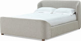 Virgil Kiki Cotton Ball California King Upholstered Platform Bed - Ornate Home