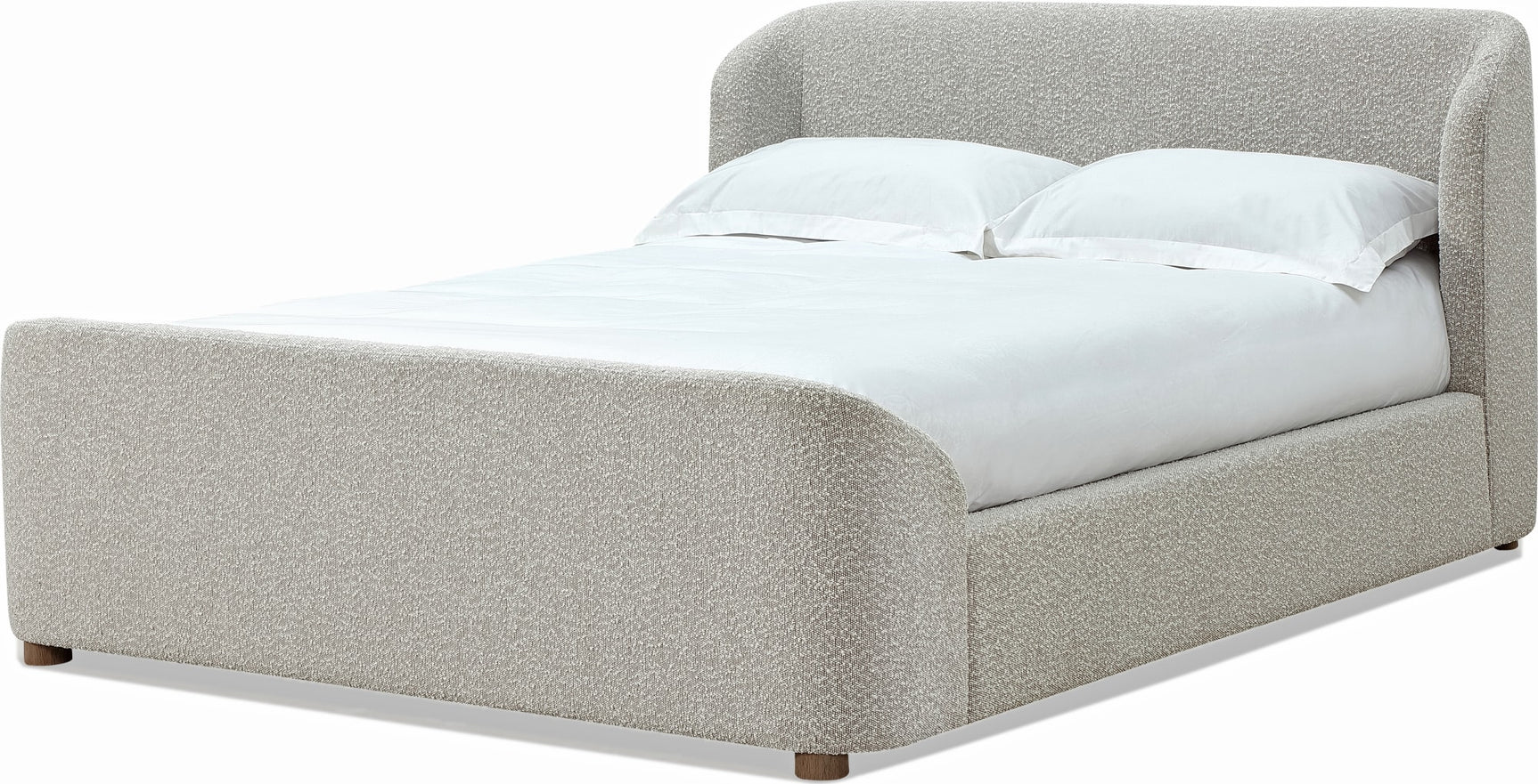 Virgil Kiki Cotton Ball King Upholstered Platform Bed - Ornate Home