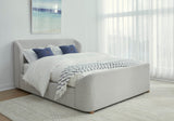Virgil Kiki Cotton Ball Queen Upholstered Platform Bed - Ornate Home