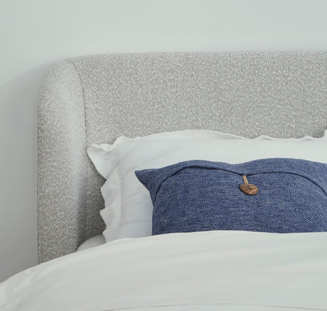 Virgil Kiki Cotton Ball Queen Upholstered Platform Bed - Ornate Home