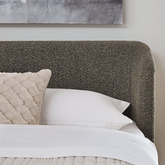 Virgil Kiki Pumpernickel California King Upholstered Platform Bed - Ornate Home