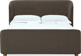 Virgil Kiki Pumpernickel California King Upholstered Platform Bed - Ornate Home