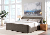 Virgil Kiki Pumpernickel Full Upholstered Platform Bed - Ornate Home