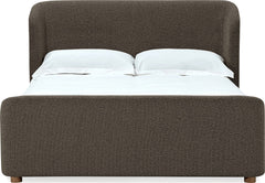 Virgil Kiki Pumpernickel King Upholstered Platform Bed - Ornate Home