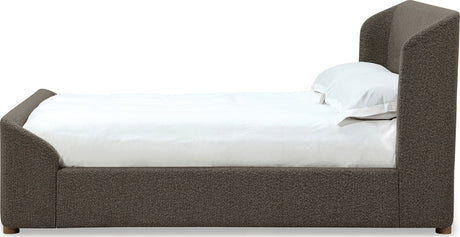 Virgil Kiki Pumpernickel King Upholstered Platform Bed - Ornate Home