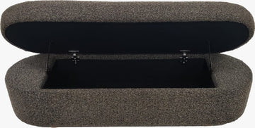 Virgil Kiki Pumpernickel Upholstered Hinged Storage Bench - Ornate Home