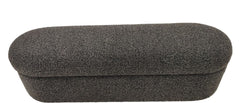 Virgil Kiki Pumpernickel Upholstered Hinged Storage Bench - Ornate Home