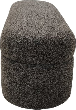 Virgil Kiki Pumpernickel Upholstered Hinged Storage Bench - Ornate Home