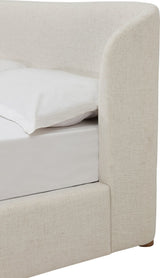 Virgil Kiki Whipped Honey California King Upholstered Platform Bed - Ornate Home