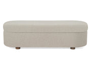 Virgil Kiki Whipped Honey Upholstered Storage Bench - Ornate Home